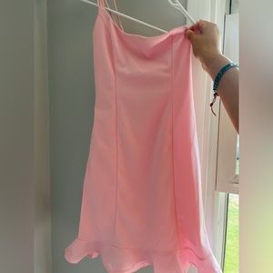 pink lucy in the sky homecoming dress